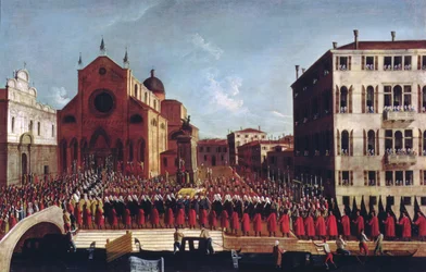 The Funeral of the Doge at SS. Giovanni and Paolo, Venice